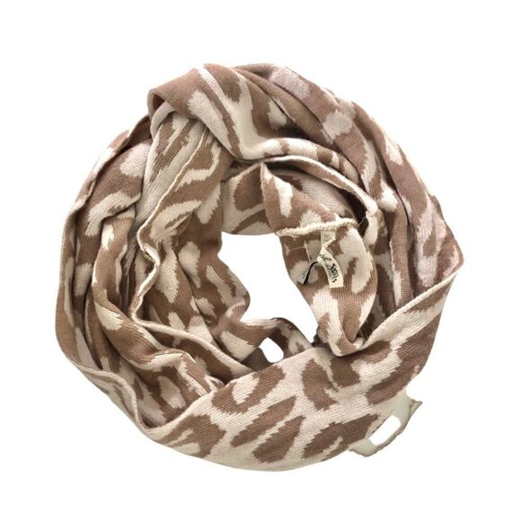 Michael Stars Big Cat Eternity Scarf Tan OS - Picture 4 of 10